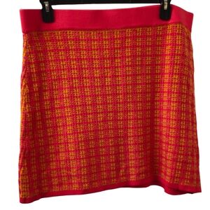 FREE ASSEMBLY WOMEN'S KNIT SKIRT PINK AND YELLOW SIZE XXL